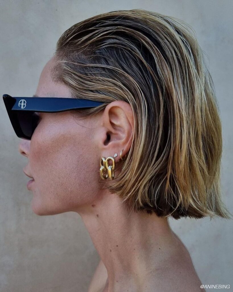 Slicked-Back Bob