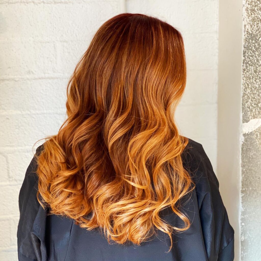 20 Best Fall Highlight Ideas for Brown Hair 27 Golden Copper Balayage