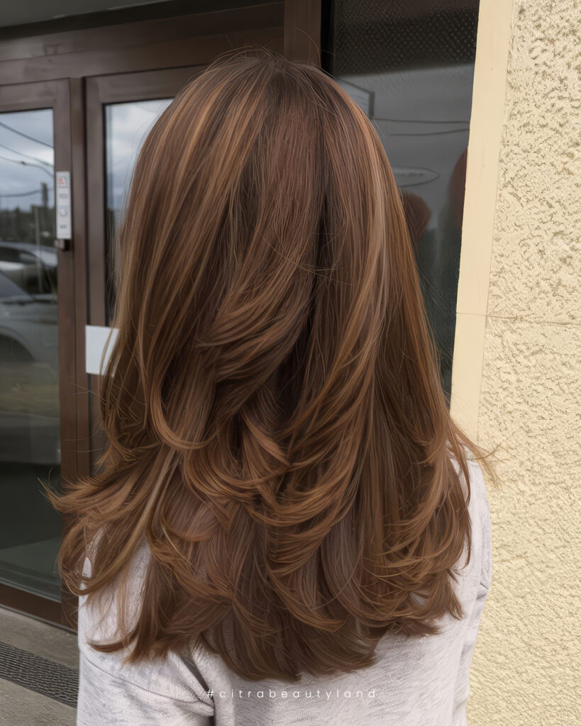 Golden Brown with Caramel Highlights