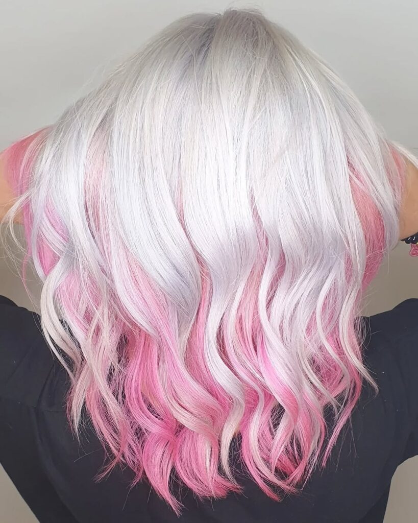 15 Best Pink Hair Color Ideas to Try This Halloween 11 Sugar, Ice & Strawberry Spice