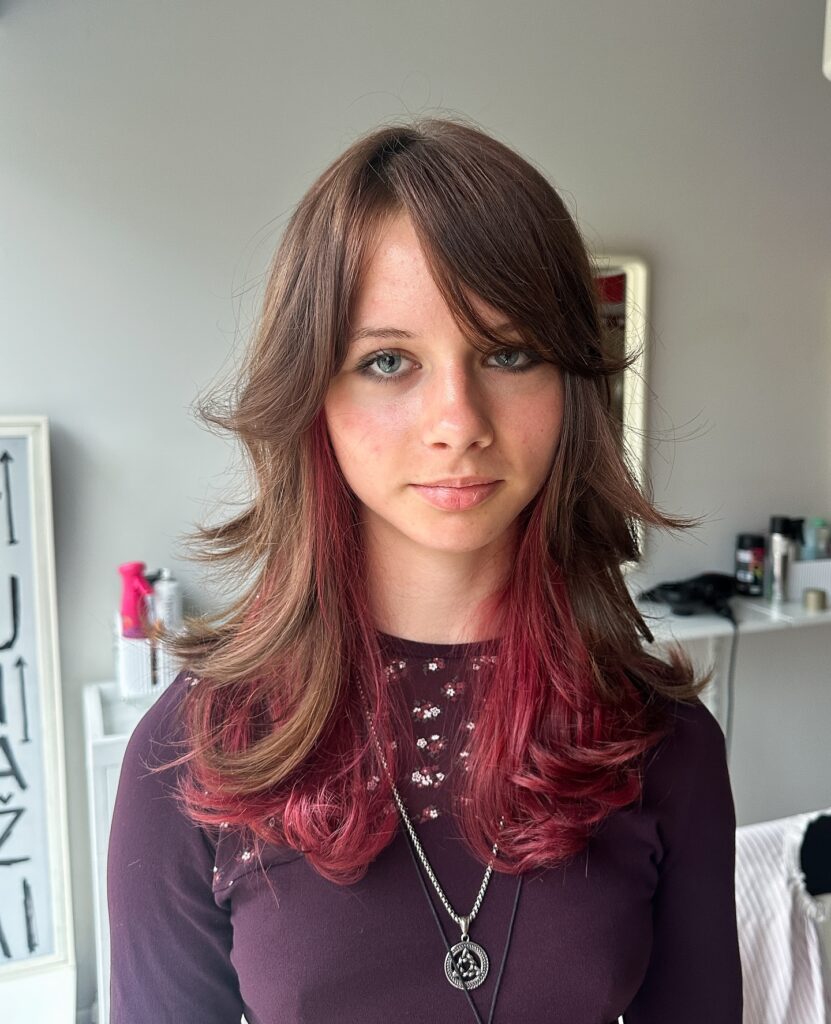 15 Best Pink Hair Color Ideas to Try This Halloween 9 Pink Peekaboo