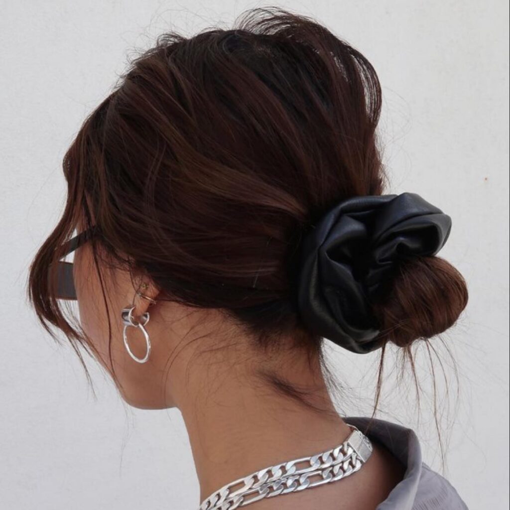 Boho Scrunchie Bun