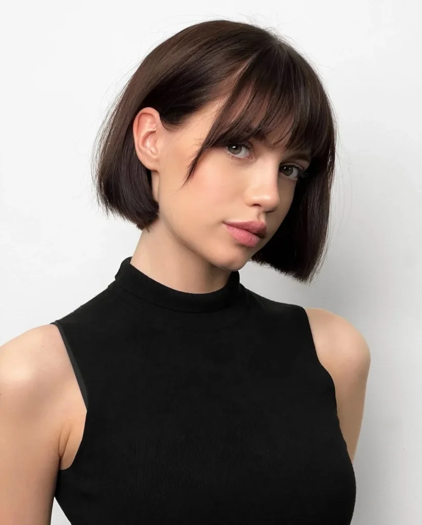 Textured Bob with Piecey Bangs