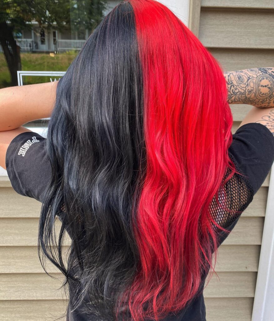 10 Spooky Halloween Hair Colors to Try This Year 6 Red Block Hair