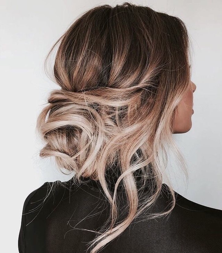 Messy Low Twisted Bun