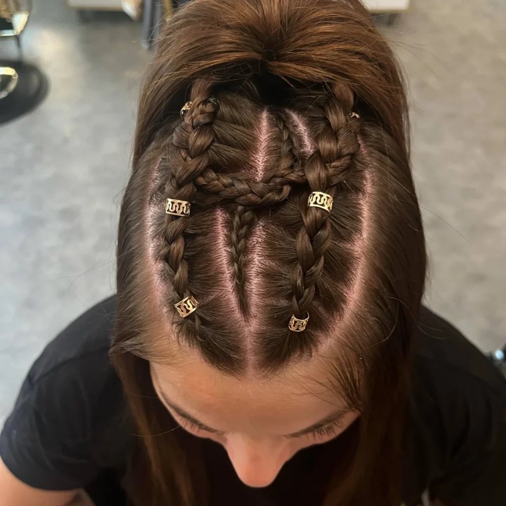8 Winter Hair Braids That Will Upgrade Your Cold-Weather Look 6 Frost Crown Braids