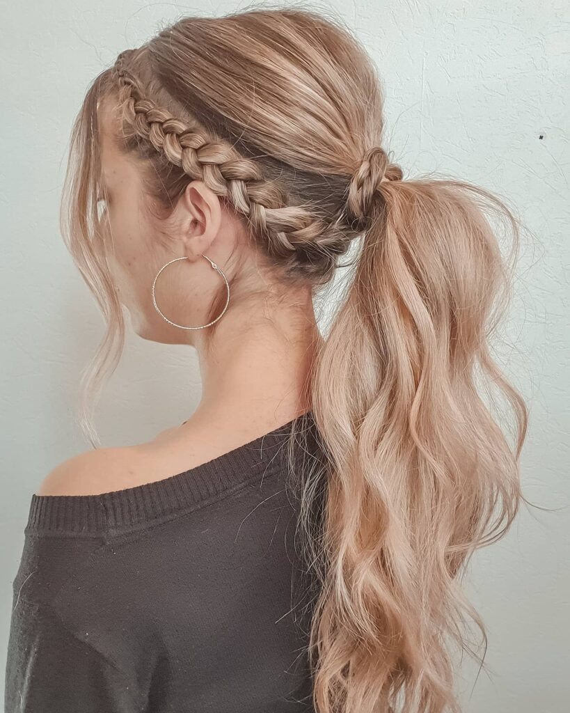 Braided Low Ponytail